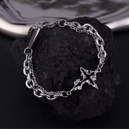 Flame Cross Bracelet